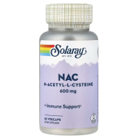 Купить Solaray, NAC (N-ацетилцистеин) 600 мг, 60 вегетарианских капсул