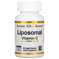 California Gold Nutrition, липосомальный витамин C, Liposomal vitamin C, 250 мг, 60 растительных капсул