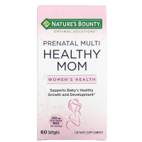 Купить Nature's Bounty, Optimal Solutions, Healthy Mom, мультивитамины для беременных, 60 мягких таблеток