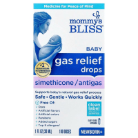 Sotib oling Mommys Bliss, gaz bezovtaligi, Simetikon tomchilari, tug'ilish, 1 fl oz (30 ml)
