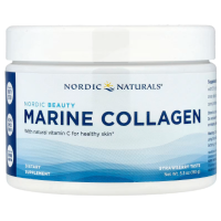 Купить Nordic Naturals, морской коллаген с витамином C, клубника, 150 г