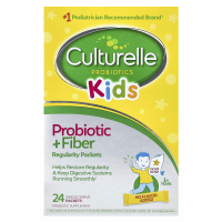 Купить Culturelle, Kids, Probiotic + Fiber, пробиотики + клетчатка, для регулярной работы кишечника детей старше 1 года, 24 пакетики