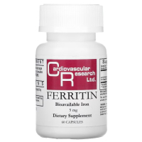 Купить Cardiovascular Research Ltd., Ферритин, Ferittin, 5 мг, 60 капсул