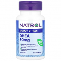 Sotib oling Natrol, DHEA, 50 mg, 60 Tabletka