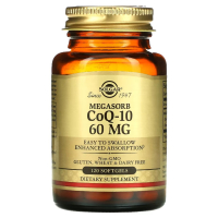 Купить Solgar, Коэнзим Q10, Coenzyme Q10, 60 мг, 60 мягких таблеток