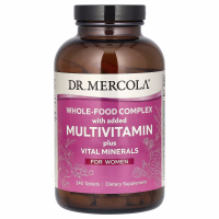 Sotib oling Dr. Mercola, Ayollar uchun to'liq oziq-ovqat multivitamin va muhim minerallar, 240 tabletka