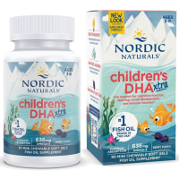 Sotib oling Nordic Naturals, Children's DHA Xtra 3-6 yoshli bolalar uchun, rezavorlar ta'mi, 636 mg, 90 mini yumshoq kapsula