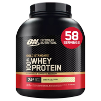 Купить Optimum Nutrition, Gold Standard 100% Whey, сывороточный протеин, со вкусом ванильного мороженого, 1,79 кг