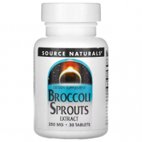 Купить Source Naturals, экстракт ростков брокколи, Broccoli Sprouts Extract, 250 мг, 30 таблеток