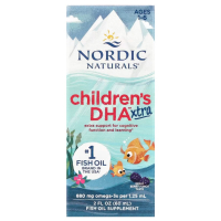 Купить Nordic Naturals, Childrens DHA Xtra, для детей 1–6 лет, вкус ягодного пунша, 880 мг, 60 мл