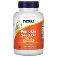 Купить NOW Foods, тыквенное масло, Pumpkin Seed Oil, 1000 мг, 100 капсул