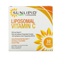 Купить SunLipid, липосомальный витамин C, с натуральными ароматизаторами, 30 пакетиков по 50 мл (0,17 унции)