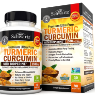 Купить Schwartz, Turmeric Curcumin, Куркумин из куркумы с биоперином 1500 мг, 90 капсулы
