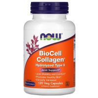 Купить Now Foods, BioCell Collagen, гидролизованный тип 2, 120 растительных капсул