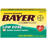Купить Схема приема аспирина в низких дозах Bayer (400 ct.) AS