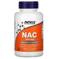 Купить NOW Foods, NAC (N-ацетилцистеин), 600 мг, 100 растительных капсул