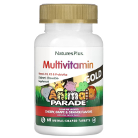 NaturesPlus, Animal Parade Gold, жевательные мультивитамины для детей, 60 таблеток