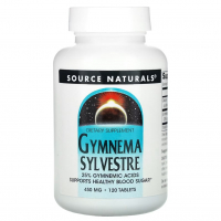Купить Source Naturals, Gymnema Sylvestre, джимнема, 450 мг, 120 таблеток