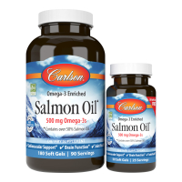 Купить Carlson, Salmon oil omega 3, норвежский жир лосося, 500 мг, 180 + 50 капсул