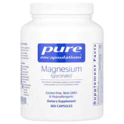 Купить Pure Encapsulations, Magnesium Glycinate, Глицинат магния, 360 капсул