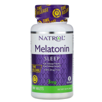 Купить Natrol, Мелатонин, медленное высвобождение, 3 мг, 100 таблеток