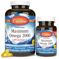 Sotib oling Carlson, Maksimal Omega 2000, 2000 mg, 90+30 geleviy kapsula