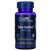 Купить Life Extension, Sea-Iodine, 1000 мкг, 60 вегетарианских капсул