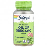 Купить Solaray, Масло орегано, Oregano oil, 150 мг, 60 капсул