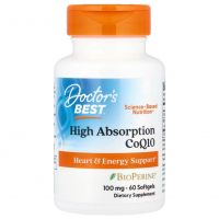 Sotib oling Doctors Best, CoQ10, BioPerine bilan, 100 mg, 60 kapsula