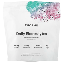 Купить Thorne, Daily Electrolytes, ежедневные электролиты, со вкусом арбуза, 30 пакетиков