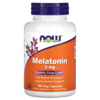 Sotib oling Now Foods, Melatonin, 3 mg, 180 Vegetarian Kapsula