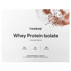 Sotib oling Thorne, zardob oqsili izolyati shokoladli 14 ta paket, 30.2 g