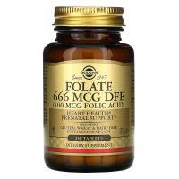 Solgar, Folate, 666 (400 mcg folic acid) 250 таблеток