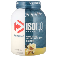 Купить Dymatize, ISO100, гидролизованный, 100% изолят сывороточного протеина, со вкусом ванили, 1.37 кг