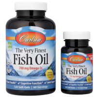 Купить Carlson, The Very Finest Fish Oil, самый лучший рыбий жир, натуральный лимонный вкус, 150 капсул