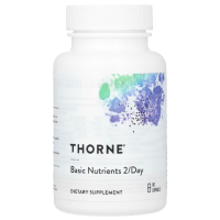 Купить Thorne, Basic Nutrients 2/Day, базовые питательные вещества, 60 капсул