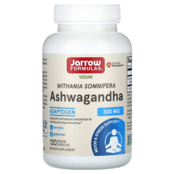 Купить Jarrow Formulas, Ashwagandha, ашваганда, 300 мг, 120 растительных капсул