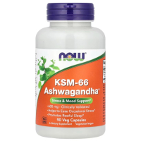 Sotib oling NOW Foods, KSM-66 Ashvaganda, 600 mg, 90 sabzavotli kapsula