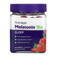 Natrol, мелатонин, melatonin, 10 мг, 90 жевательных конфет