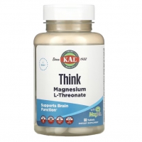 KAL, магний L-треонат для улучшения работы мозга, 2000 мг, 60 таблеток
