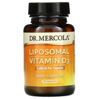 Купить Dr. Mercola, Липосомальный витамин D3, Liposomal vitamin D3 5000 МЕ, 90 капсул