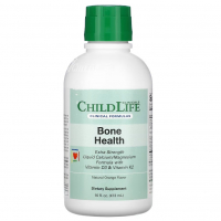 Купить ChildLife Clinicals, жидкий кальций с магнием и витамином D3 + K2, liquid calcium with magnesium and vitamin D3 + K2, 473 мл (16 жидк. унций)