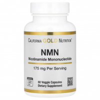 Купить California Gold Nutrition, NMN ( никотинамид мононуклеотид ), 175 мг, 60 растительных капсул