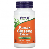 Купить NOW Foods, Экстракт женьшеня, Panax Ginseng Extract, 100 растительных капсул