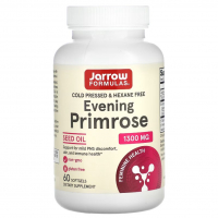 Купить Jarrow Formulas, Evening Primrose, примула вечерняя, 1300 мг, 60 капсул
