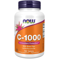 Купить NOW Foods, Vitamin C-1000, Витамин С-1000, 100 Tablets