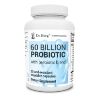 Купить Dr. Berg 60 Billion Probiotic Supplement, Пробиотическая добавка 60 млрд, 30 вегетарианских капсул