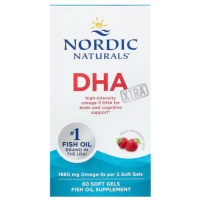 Купить Nordic Naturals, DHA Xtra, Экстра ДГК, со вкусом клубники, 60 капсул
