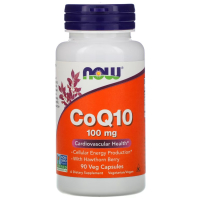 NOW Foods, коэнзим CoQ10 100 мг, 90 капсул