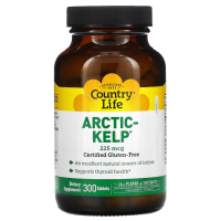Купить Country Life, Arctic-Kelp, арктические бурые водоросли, 225 мкг, 300 таблеток